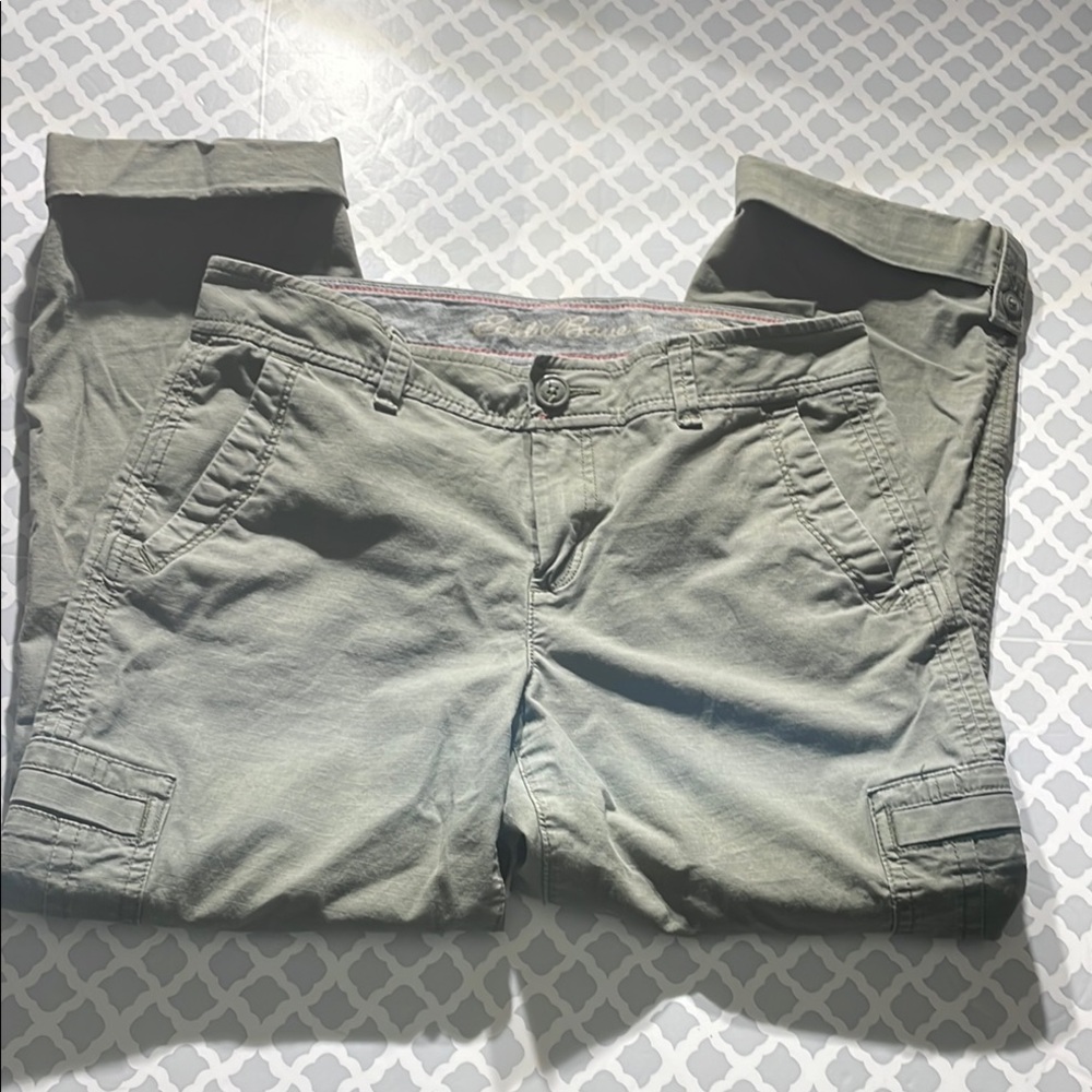 Women's Olive Cargo Shorts
